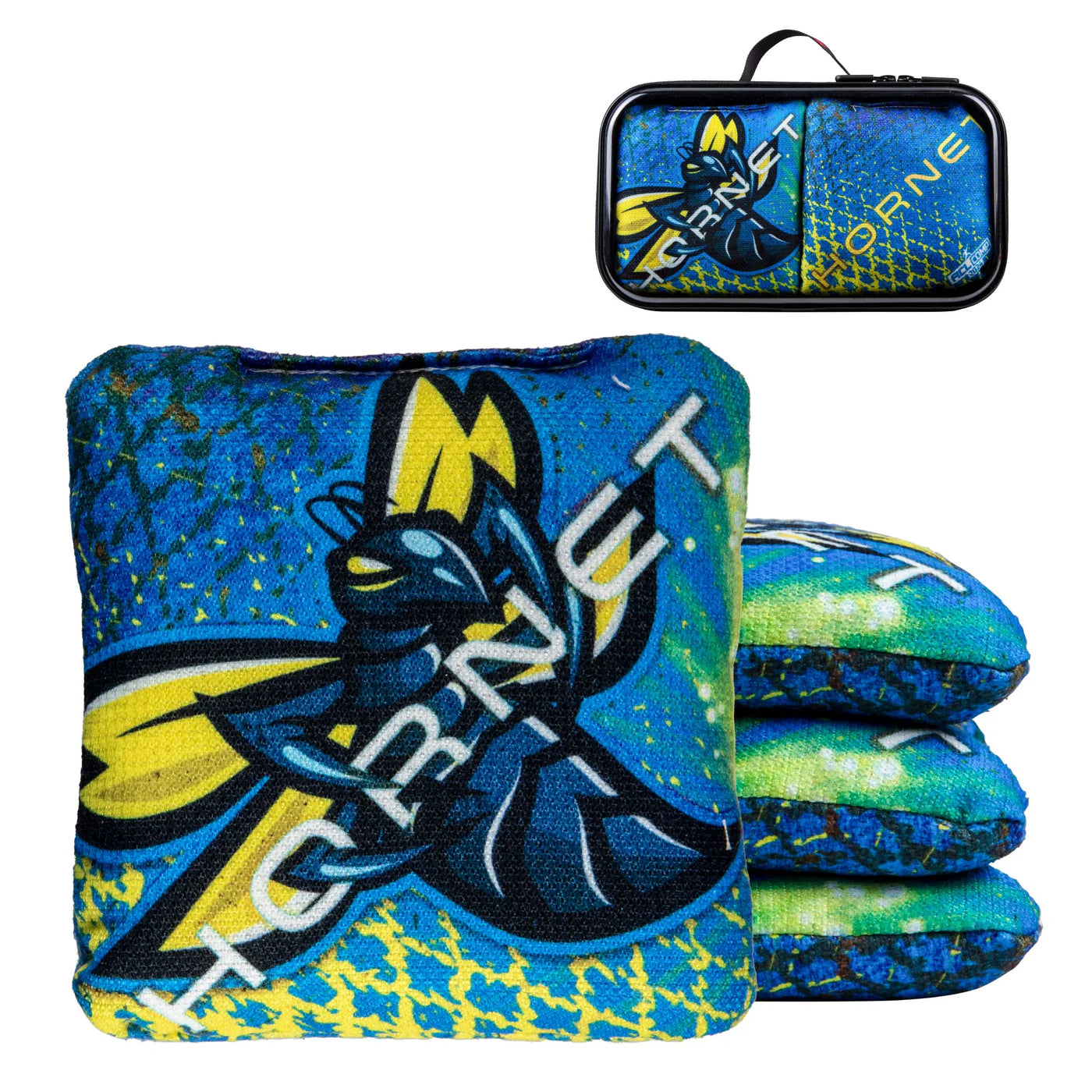 HORNET 2025 - ACL COMP - 1x4 Cornhole Bags Cornhole Bags AllCornhole Magic Blue - Incl Hard Case