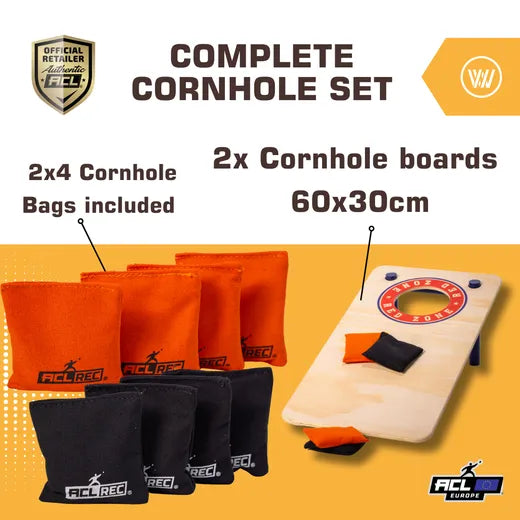 Cornhole Mini Set - Red Zone Style (60x30cm) Cornhole sets Wicked Wood Games