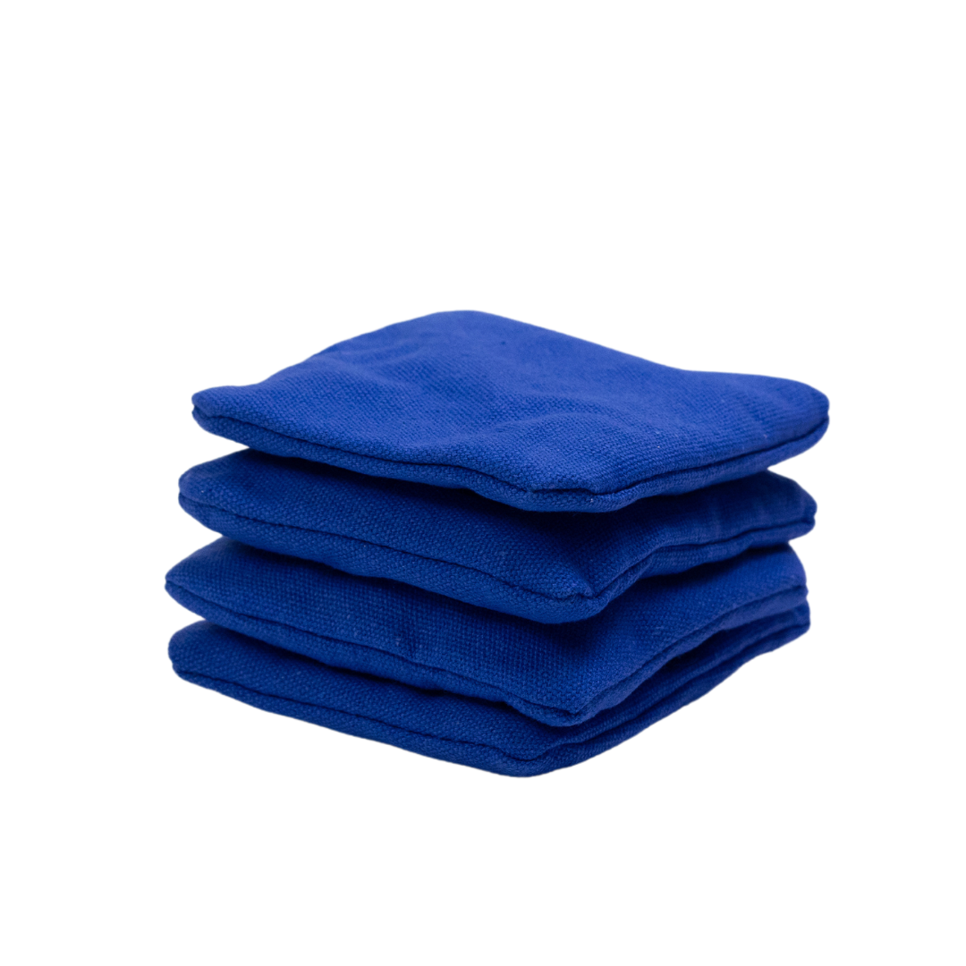 1x4 Mini Cornhole Bags - REC - 9x9cm Cornhole Bags Wicked Wood Games Blauw