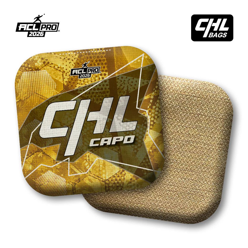 CHL Bags - Capo - ACL Pro 2026 Cornhole Bags Wicked Wood Games Gold