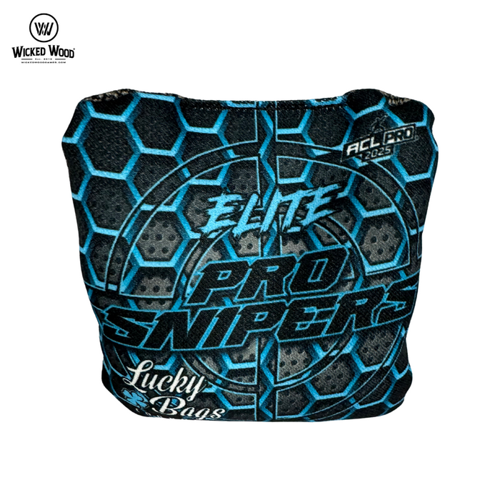 Lucky Bags - Pro Sniper Elite 2026 - ACL Pro Cornhole Bags Lucky Bags Hex Blue
