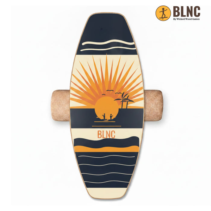 BLNC Balance Boards - TRICK Style - Go Fishing Design - Incl Roller Balance Boards Wicked Wood Games