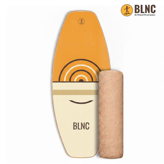 BLNC Balance Boards - TRICK Style - SUNSET Design - Incl Roller Balance Boards Wicked Wood Games