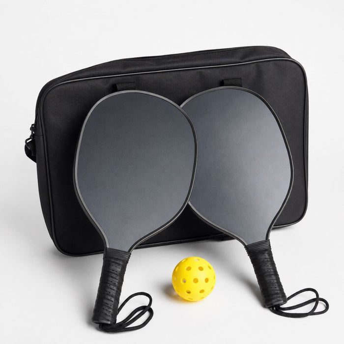 Premium Houten Pickleball Set - 2 Rackets, 2 Ballen & Draagtas - Wicked Wood Games Pickleball Wicked Wood Games